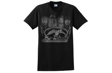 Image of Duck Commander DS500B4L01 Big 4 T-Shirt Short Sleeve Black Large Cotton 10Pk
