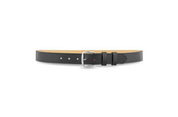 Image of 1-1/4&quot; Plain Leather Garrison Belt with Nickel Buckle