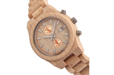Image of Earth Wood Castillo Bracelet Watch w/Date, Khaki, One Size, ETHEW5101