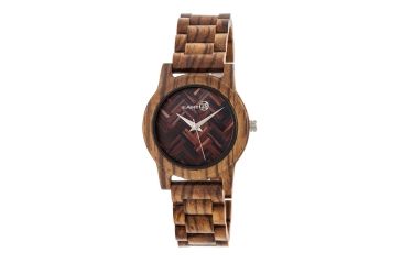 Image of Earth Wood Crown Bracelet Watch, Multicolor/Olive ETHEW4504