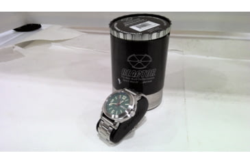 Image of EDEMO REACTOR Fermi Men's Watch, Stainless Steel Case and Bracelet, Matte Clay Green Dial, Medium, 48009, EDEMO1