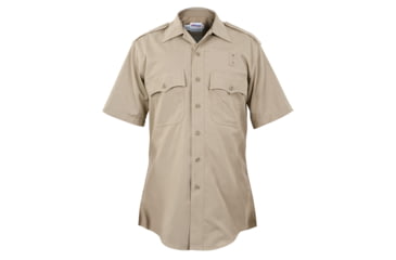 Image of Elbeco California Highway Patrol Short Sleeve Poly/Rayon Shirt - Mens, 14 in, Tan, 248N-14
