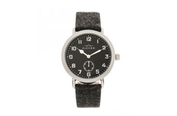 Image of Elevon Northrop Leather-Band Watch, Charcoal/Black, ELE110-2