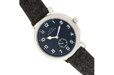 Image of Elevon Northrop Leather-Band Watch, Charcoal/Navy, ELE110-6