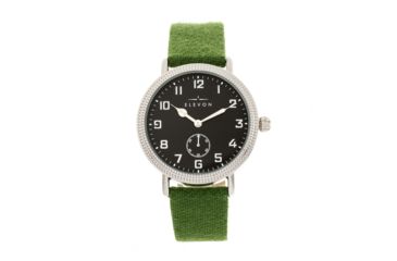 Image of Elevon Northrop Leather-Band Watch, Green/Black, ELE110-3