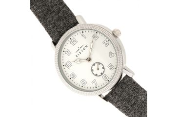 Image of Elevon Northrop Leather-Band Watch, Grey/White, ELE110-1