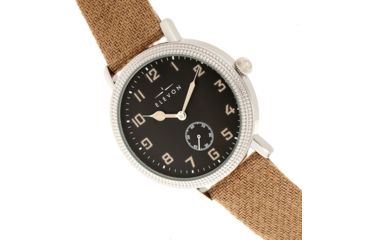 Image of Elevon Northrop Leather-Band Watch, Tan/Black, ELE110-4