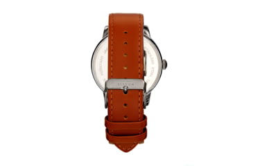 Image of Elevon Gauge Leather-Band Watch - Mens, Black/Light Brown, One Size, ELE122-6