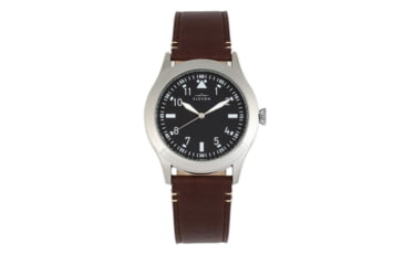 Image of Elevon Hanson Genuine Leather Watch, Black - Mens, ELE117-1