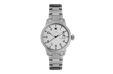 Image of Elevon Stealth Bracelet Watch w/Date, Silver - Mens, ELE124-1