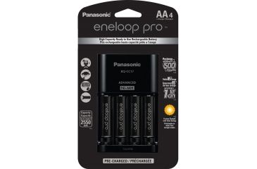 Image of Eneloop Pro AA Charger Kit 1st Generation, Black, K-KJ17KHCA4A