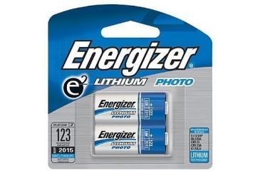 Image of Energizer E2 Lithium Battery, 3 Volt, 123, Pack of 2, EL123APB2