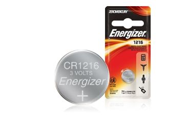 Image of Energizer 3 Volt Lithium Coin Button Cell Electronic / Watch Battery, CR1216, ECR1216BP