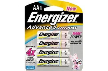 Image of Energizer E2 Advanced Lithium Batteries, AA, 8 Pack EA91BP-8