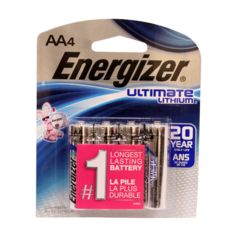 Image of Energizer Lithium AA Batteries, 4 Pack, Blue, ENR-35066
