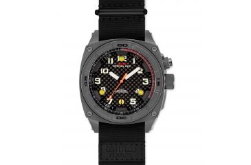 Image of Falcon 44mm Grey Case, Black Nylon Band