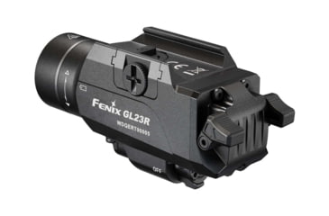 Image of Fenix GL23R, Weapon Light, White LED with Green Laser, 1,200 Lumens, 3.43 Long, Fits GLOCK and 1913 Rails, Includes Rechargeable 18350 Battery and USB Type-C Charging Cable