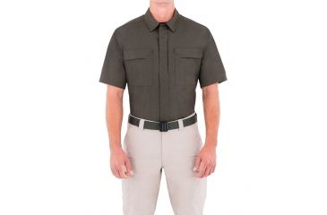 Image of First Tactical Mens Spclst Tctcl S/S Shirt, OD Green, XXL Regular 112003-830-XXL-R
