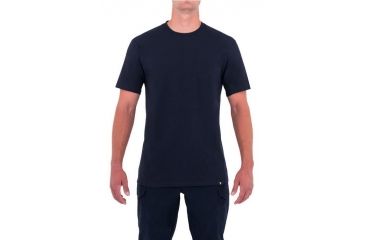 Image of First Tactical Mens Tactix Cotton S/S Tee, Midnight Navy, 2XL 112501-729-XXL