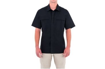 Image of First Tactical Mens Tactix S/S Bdu Shirt, Black, 4XL Regular 112004-019-4XL-R