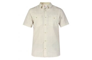 Image of Fjallraven Abisko Cool Short Sleeve Shirt - Men's-Light Beige-Small