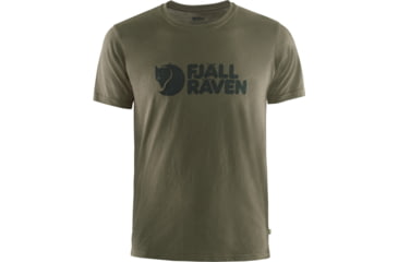 Image of Fjallraven Logo T-Shirt - Mens, Dark Olive, Small, F87310-633-S