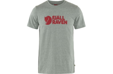 Image of Fjallraven Logo T-Shirt - Mens, Grey Melange, Extra Large, F87310-051-XL
