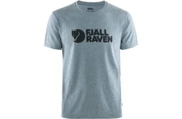 Image of Fjallraven Logo T-Shirt - Mens, Uncle Blue/Melange, Small, F87310-520-999-S