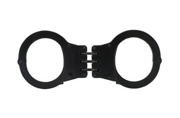 Image of Fox Outdoor Handcuffs, Detective - Double Lock - 3 Hinges - Black 099598394103