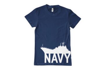Image of Fox Outdoor Navy One-Sided Imprinted T-Shirt, Navy Ship / Navy, Large 63-511 L