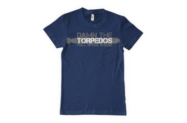 Image of Fox Outdoor Navy One-Sided Imprinted T-Shirt, Silent And Deadly / Navy, Small 63-571 S