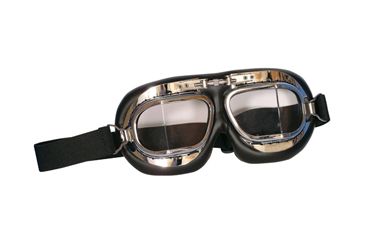 Image of Fox Outdoor Royal Air Force Style Goggles, Chrome 099598902995