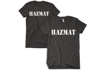 Image of Fox Outdoor Two-Sided Imprinted T-Shirt - Men's, Small, Hazmat - Black - White Imprint, 64-601 S