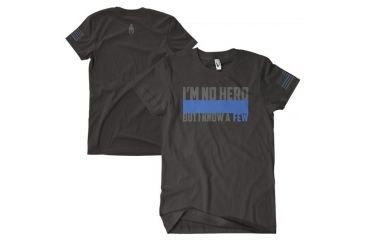 Image of Fox Outdoor Two-Sided Imprinted T-Shirt - Men's, Small, I'm No Hero / Black, 63-481 S