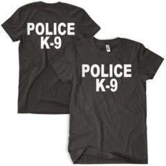 Image of Fox Outdoor Two-Sided Imprinted T-Shirt - Men's, Large, Black/Police K-9/White Imprint, 64-623 L
