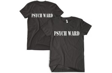 Image of Fox Outdoor Two-Sided Imprinted T-Shirt - Men's, Large, Black/Psych Ward/White Imprint, 64-602 L