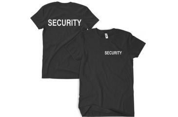 Image of Fox Outdoor Two-Sided Imprinted T-Shirt - Men's, Large, Black/Security/White Imprint, 64-609 L