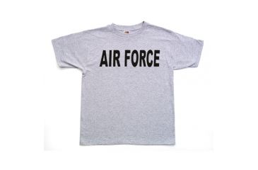 Image of Fox Outdoor Youths Imprinted T-Shirt, Air Force - Heather Grey, Extra Large, 64-83 XL
