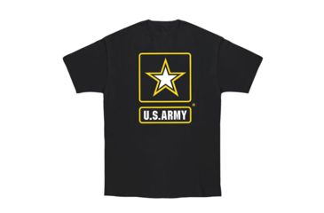 Image of Fox Outdoor Youths Imprinted T-Shirt, Army Star - Black, Large, 64-801 L