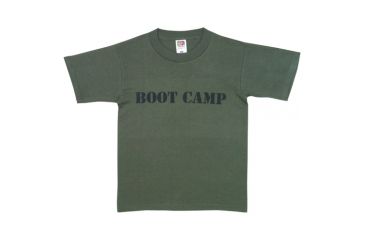 Image of Fox Outdoor Youths Imprinted T-Shirt, Boot Camp - Olive Drab, Extra Large, 64-802 XL