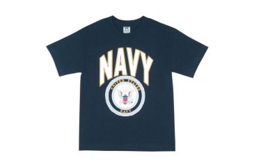 Image of Fox Outdoor Youths Imprinted T-Shirt, Navy Crest - Navy, Extra Large, 64-825 XL