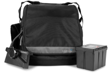 Image of Garmin ECHOMAP LiveScope Plus Lithium Ion Ice Fishing Bundle, 010-02688-35