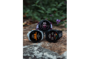 Image of Garmin Forerunner 165 43mm Watch, Black/Slate Gray, 010-02863-20