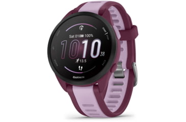 Image of Garmin Forerunner 165 Music 43mm Watch, Berry/Lilac, 010-02863-33