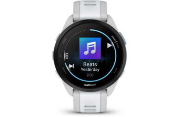 Image of Garmin Forerunner 165 Music 43mm Watch, Mist Gray/Whitestone, 010-02863-31
