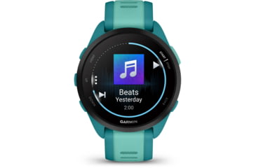 Image of Garmin Forerunner 165 Music 43mm Watch, Turquoise/Aqua, 010-02863-32