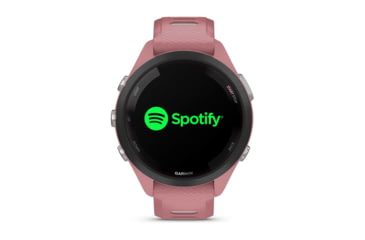 Image of Garmin Forerunner 265S Watch, Black Bezel w/ Light Pink Case and Light Pink/Powder Gray Silicone Band, 010-02810-05