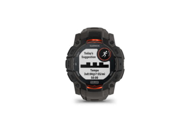 Image of Garmin Instinct 3 Solar GPS Watch, 50mm dia, Black/Charcoal, 010-02935-00