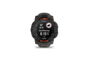 Image of Garmin Instinct 3 Solar GPS Watch, 50mm dia, Black/Charcoal, 010-02935-00