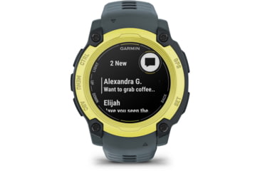 Image of Garmin Instinct E GPS Watch, 40mm, Electric Lime/Twilight, 010-02932-01